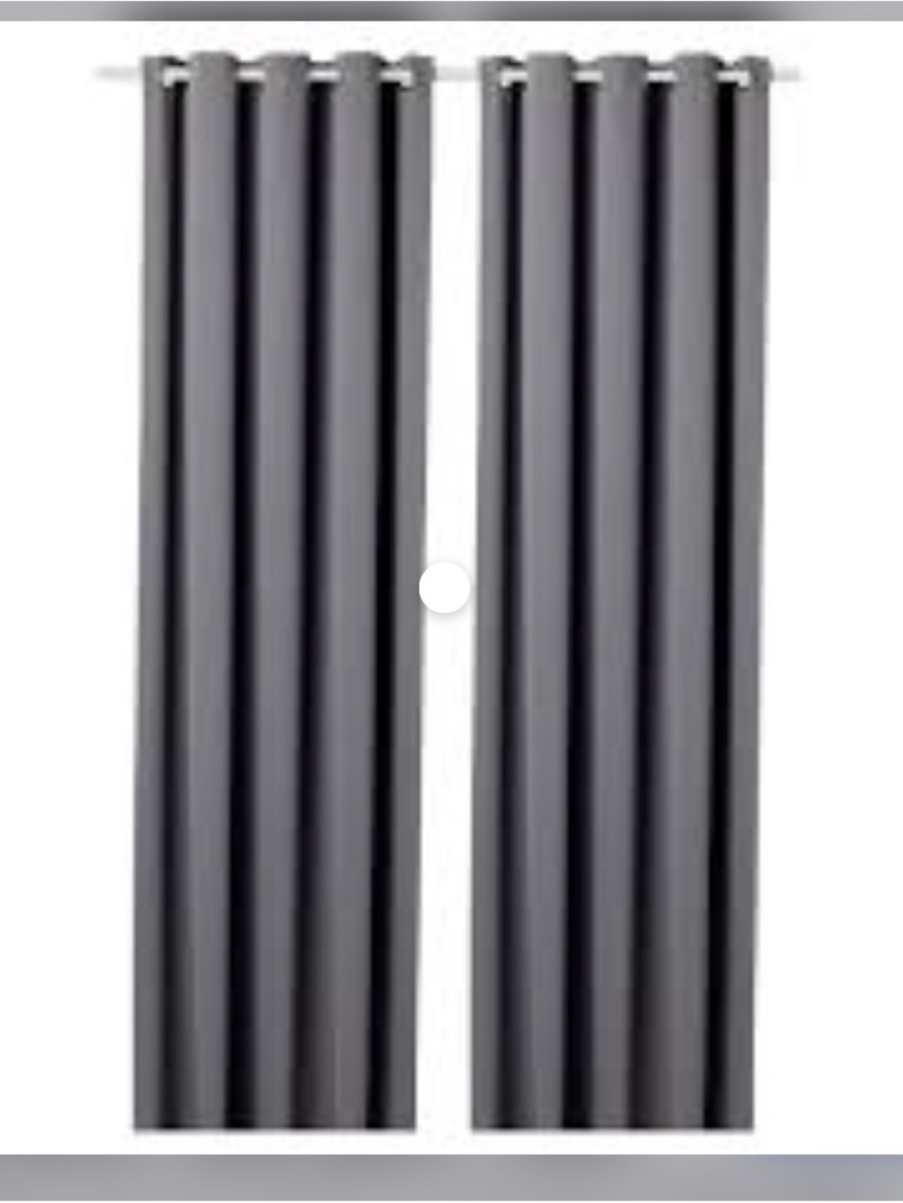 Black Grommet-Top Room Darkening Curtains - Modern Window Panels